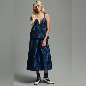 By Anthropologie Sleeveless Open-Back Midi Dress